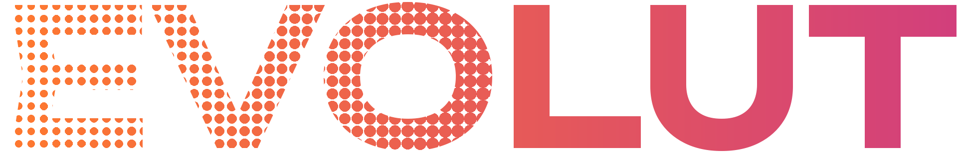 Evolut logo in the evolution gradient