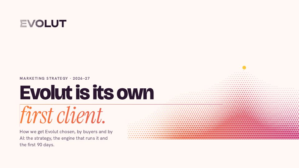 Cover of Evolut's Marketing Strategy deck